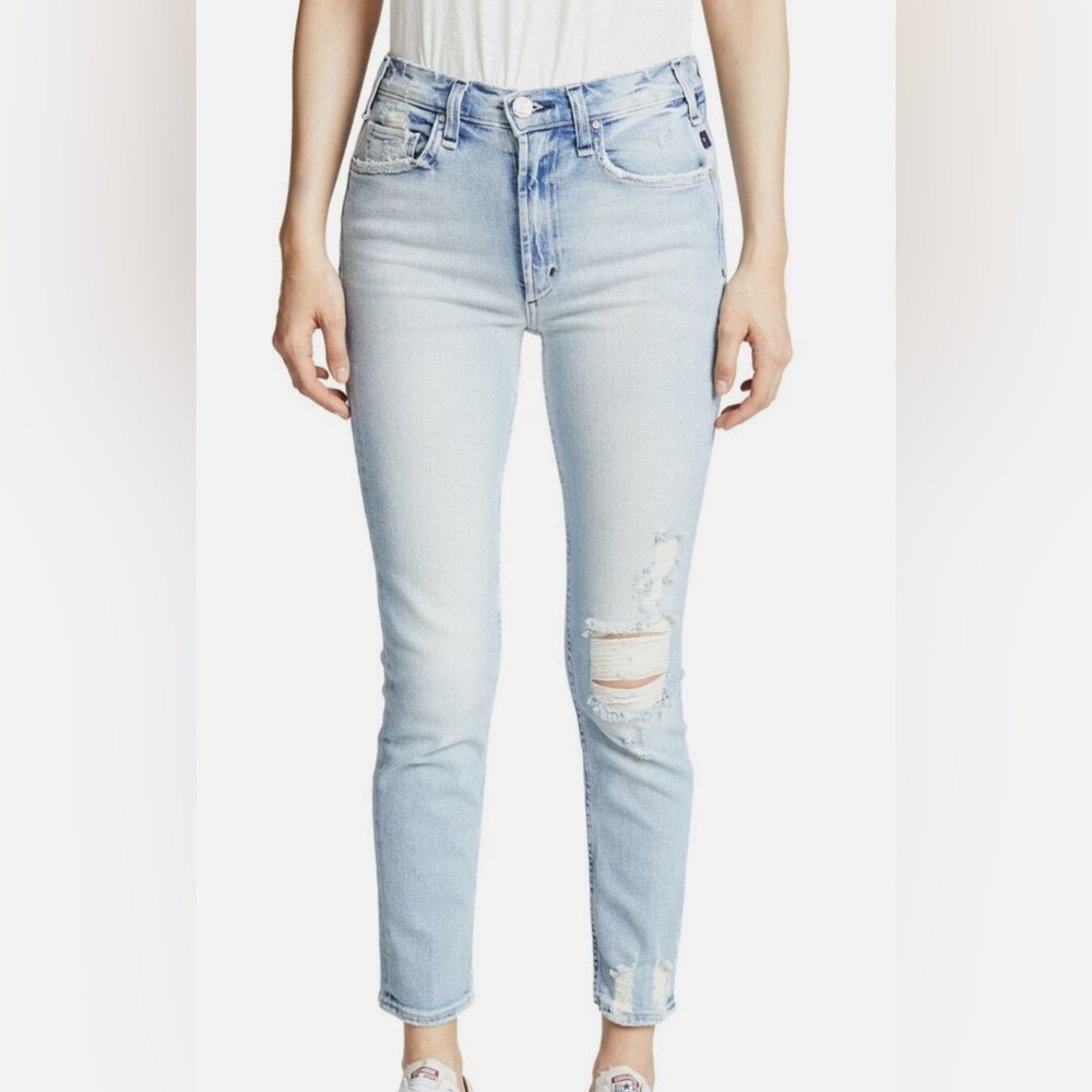 McGuire jeans vintage slim distressed ankle jean 26